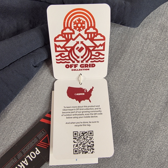 Obermeyer Explorer Tech Crew Sweater Mens M Polartec Power Air Blue Nights NWT - Picture 8 of 14